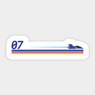 Blue Falcon Rides Again Sticker